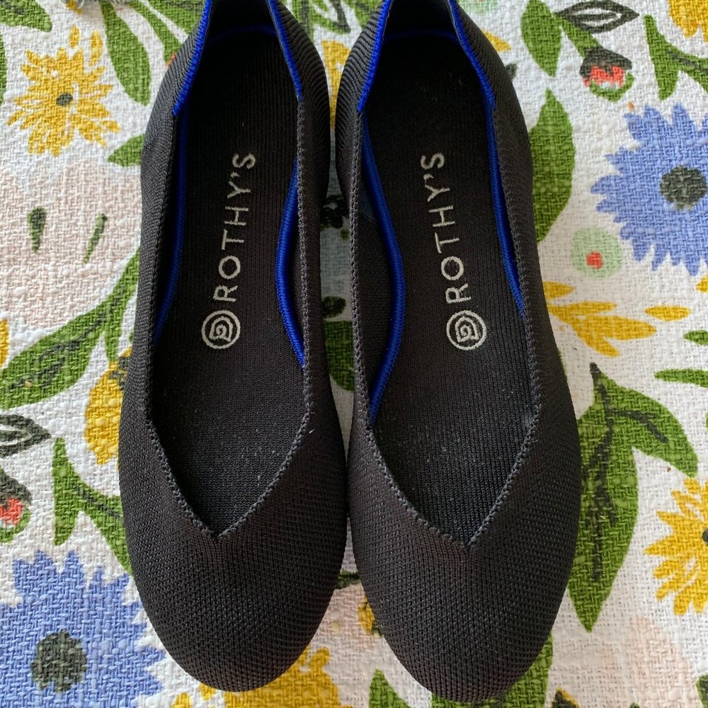Rothy's Black Rounded Toe Flats
